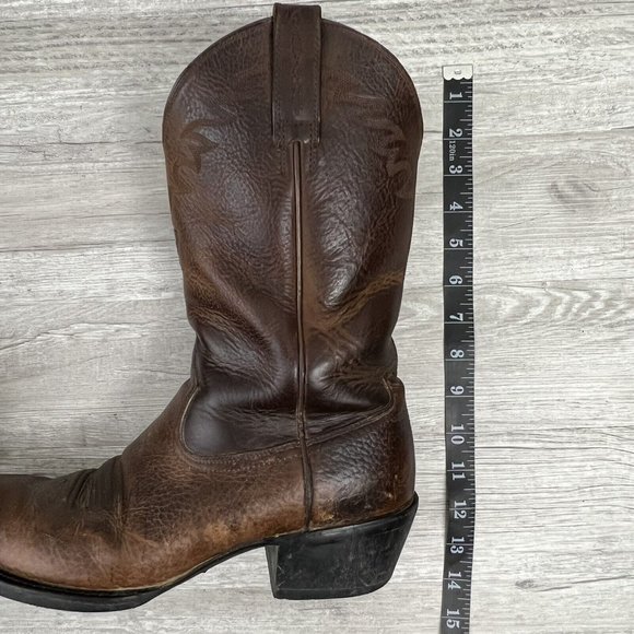 Ariat Heritage Mens Brown Leather Roper Round Toe Cowboy Boots Size 🧧SOLD🧧 - Picture 11 of 11